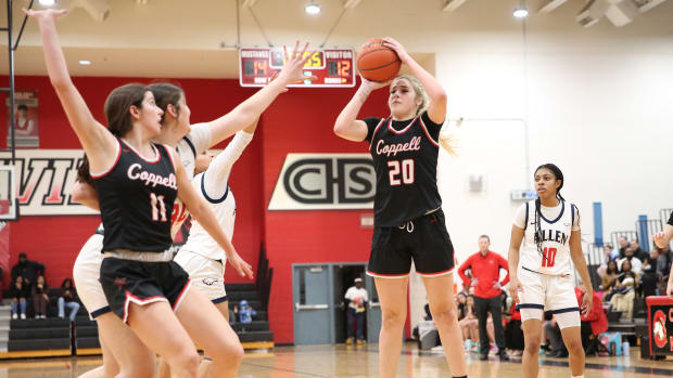 Coppell Allen Texas 6A UIL girls basketball bi-district playoffs 021323 Brian McLean 20